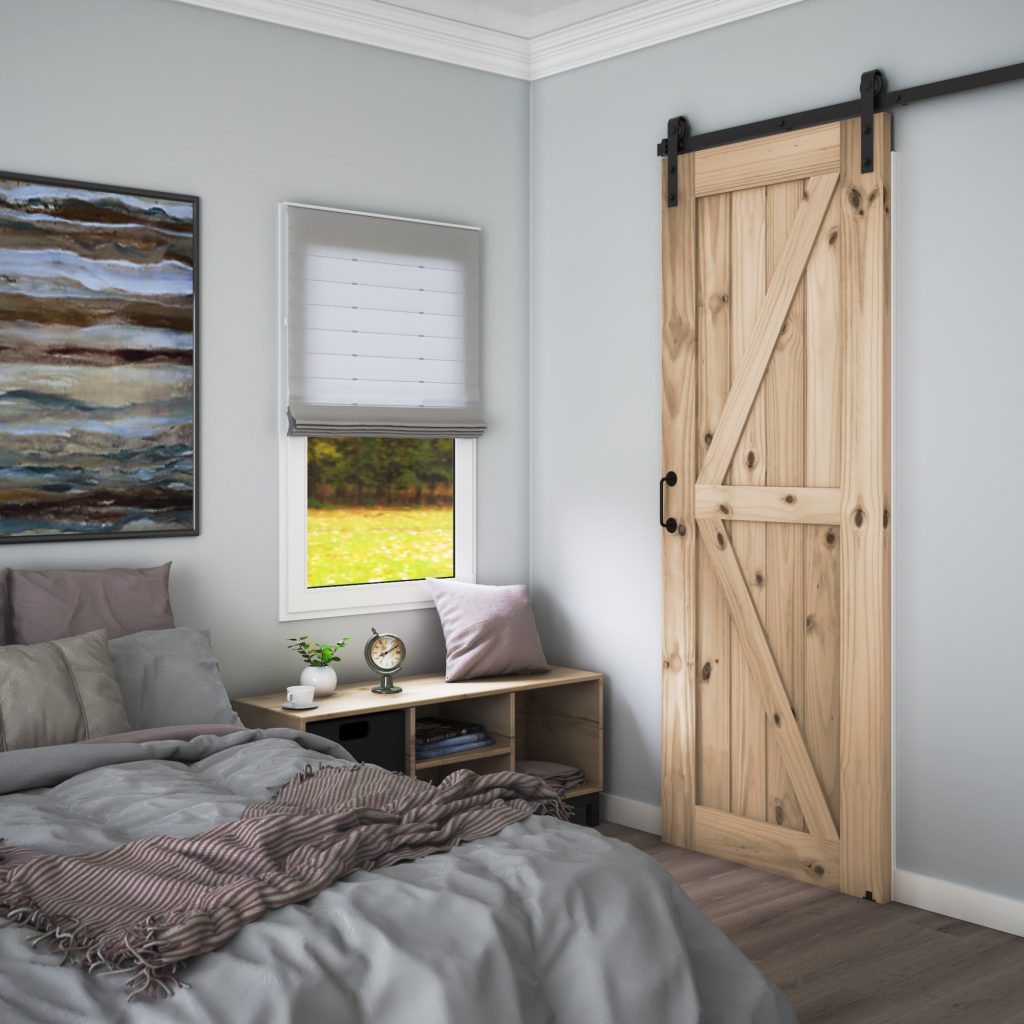 72-in. Matte Black Barn Door Hardware Kit | EightDoors