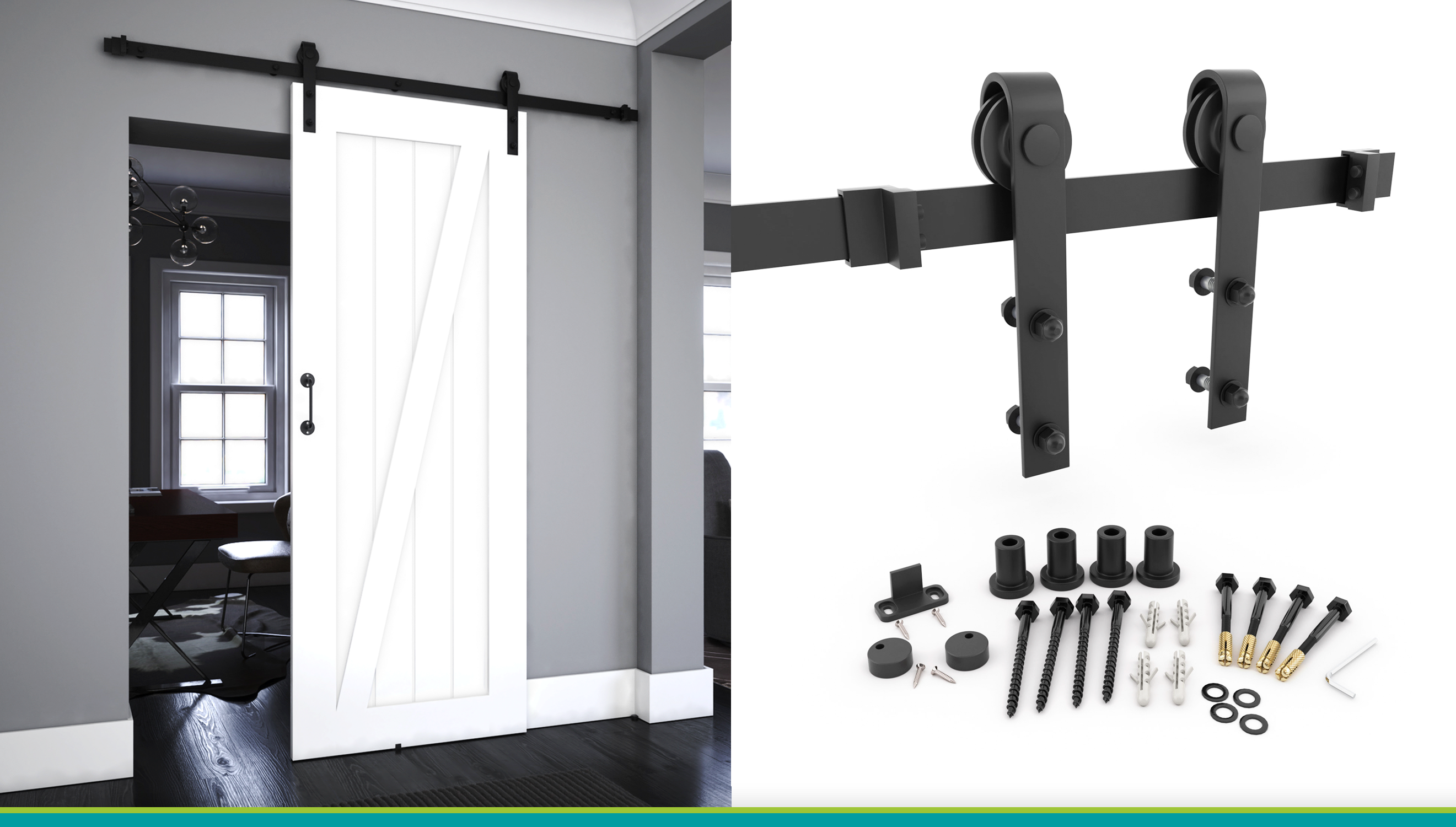 Learn More About the Barn Door Hardware Kit